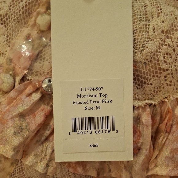 Morrison Silk Top In Frosted Petal Pink NWT - Picture 11 of 16
